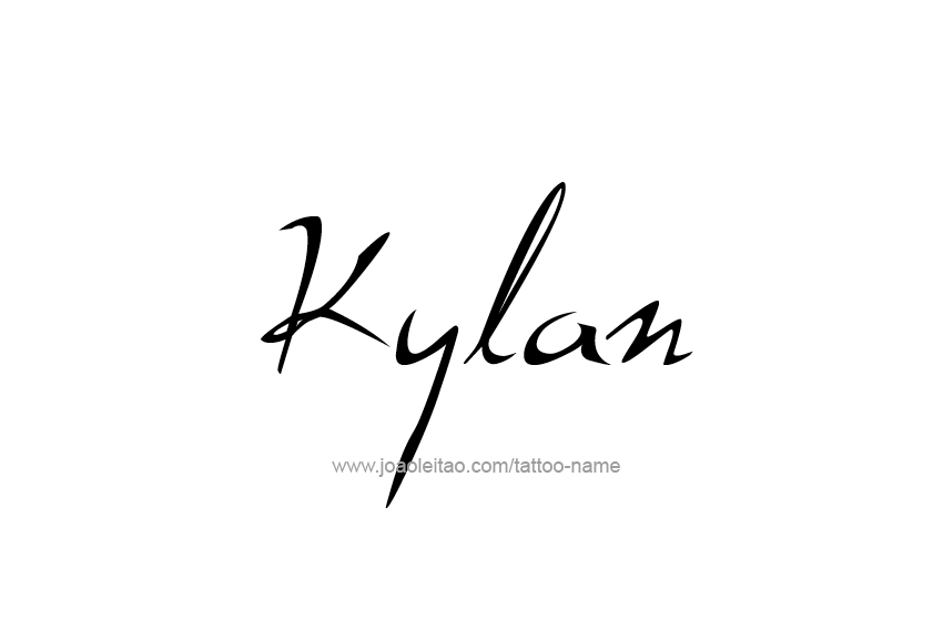 Tattoo Design  Name Kylan   