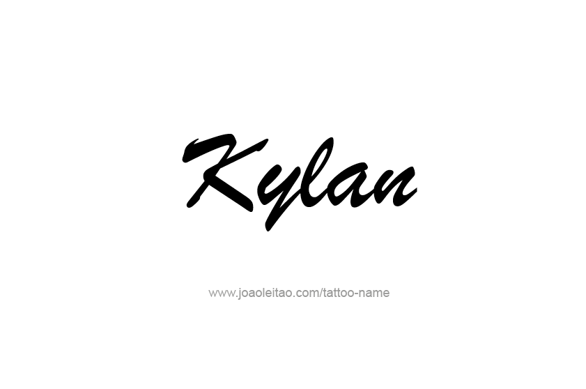 Tattoo Design  Name Kylan   