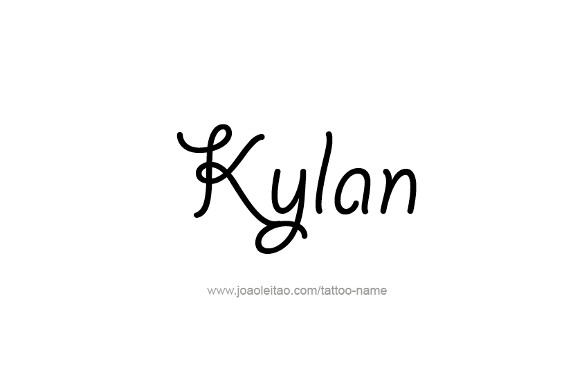 Tattoo Design  Name Kylan   