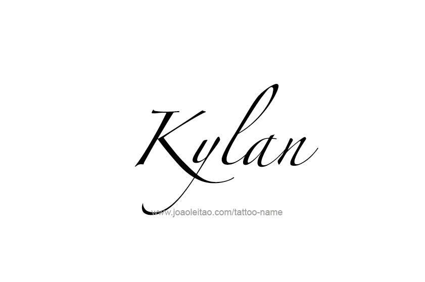 Tattoo Design  Name Kylan   