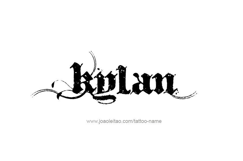 Tattoo Design  Name Kylan   