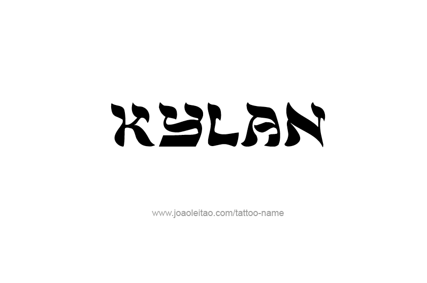 Tattoo Design  Name Kylan   