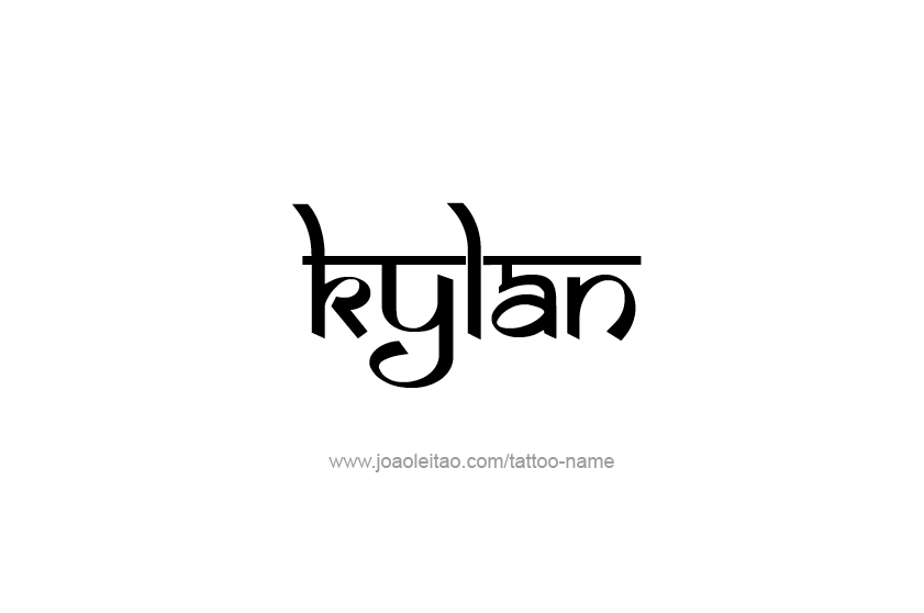 Tattoo Design  Name Kylan   