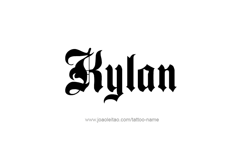 Tattoo Design  Name Kylan   