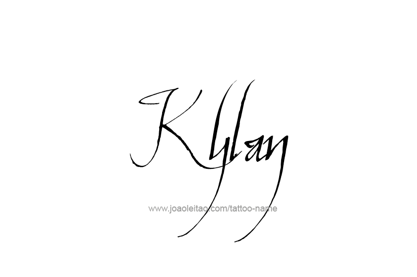 Tattoo Design  Name Kylan   