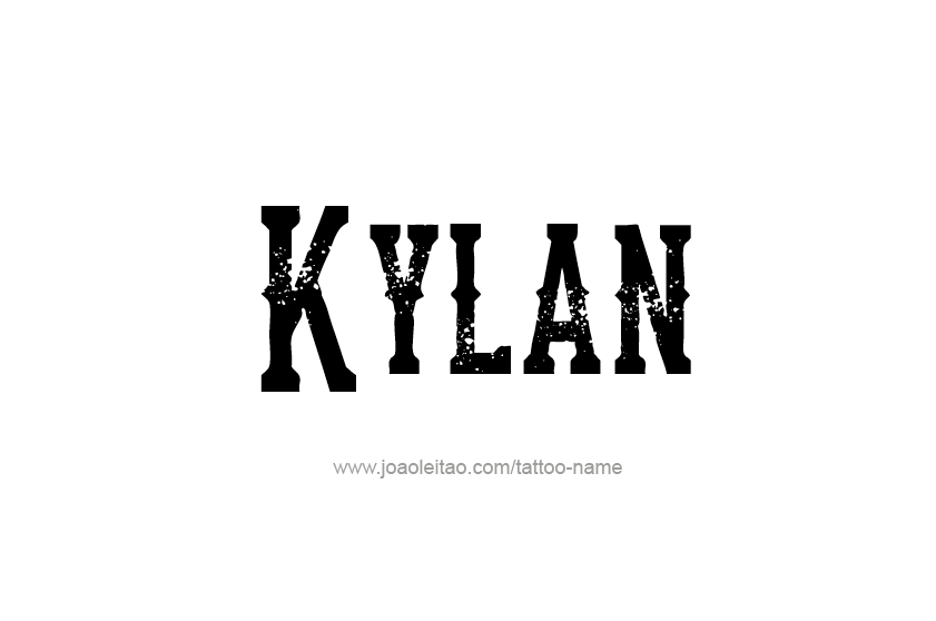 Tattoo Design  Name Kylan   