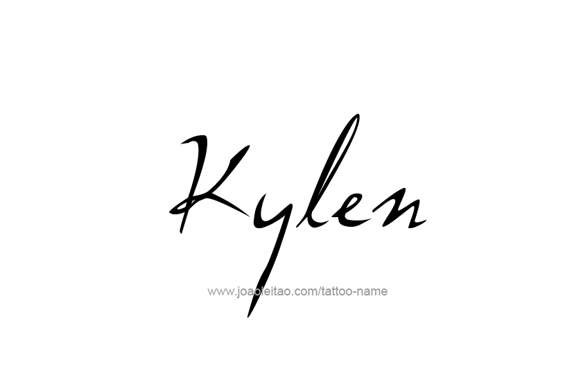 Tattoo Design  Name Kylen   