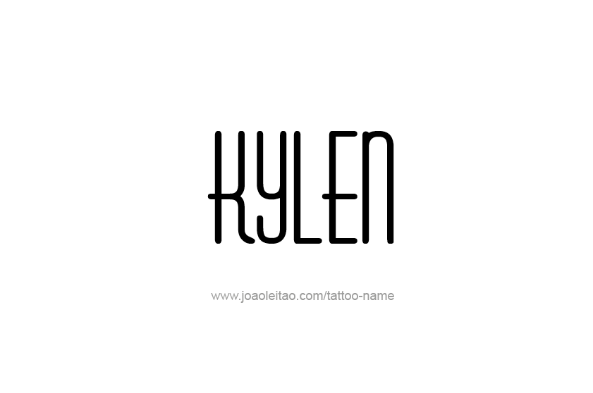 Tattoo Design  Name Kylen   