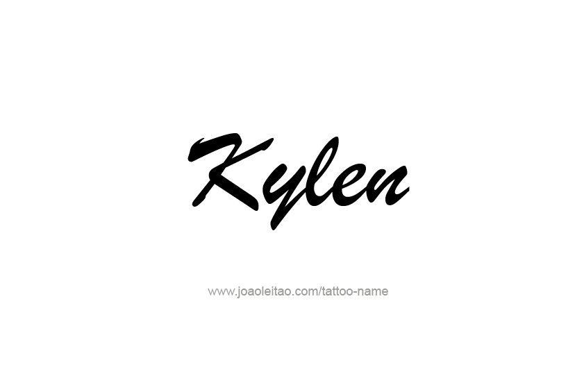 Tattoo Design  Name Kylen   