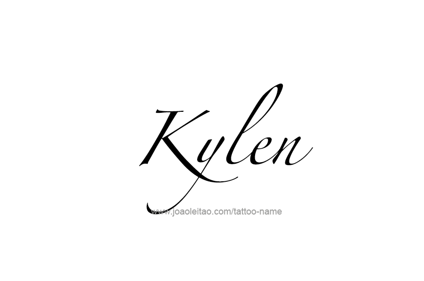 Tattoo Design  Name Kylen   