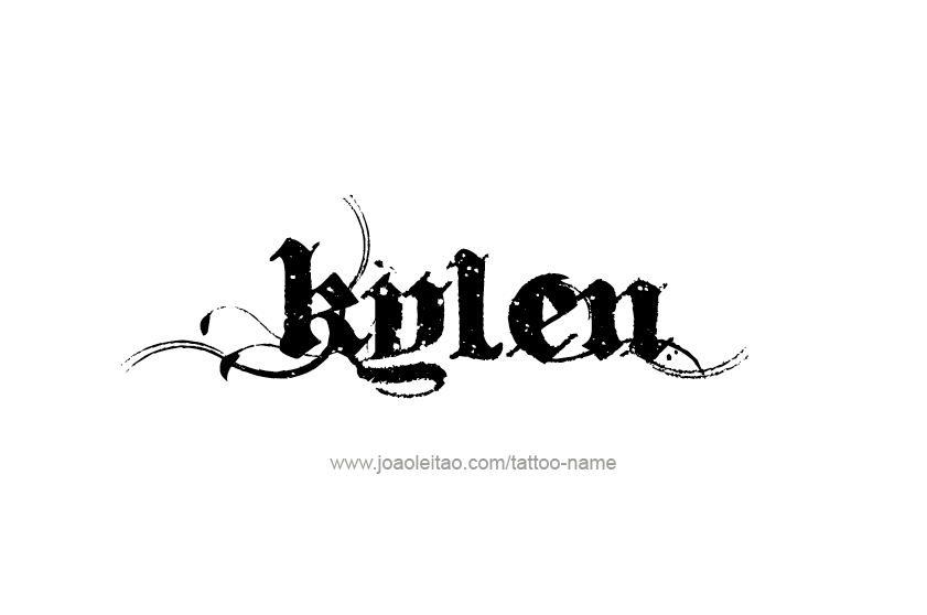 Tattoo Design  Name Kylen   