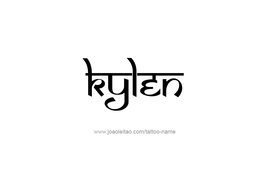 Tattoo Design  Name Kylen   