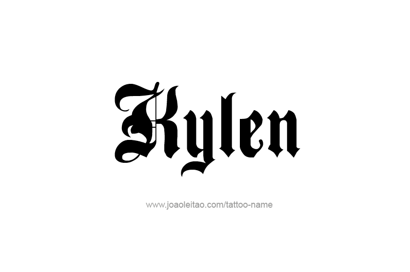 Tattoo Design  Name Kylen   