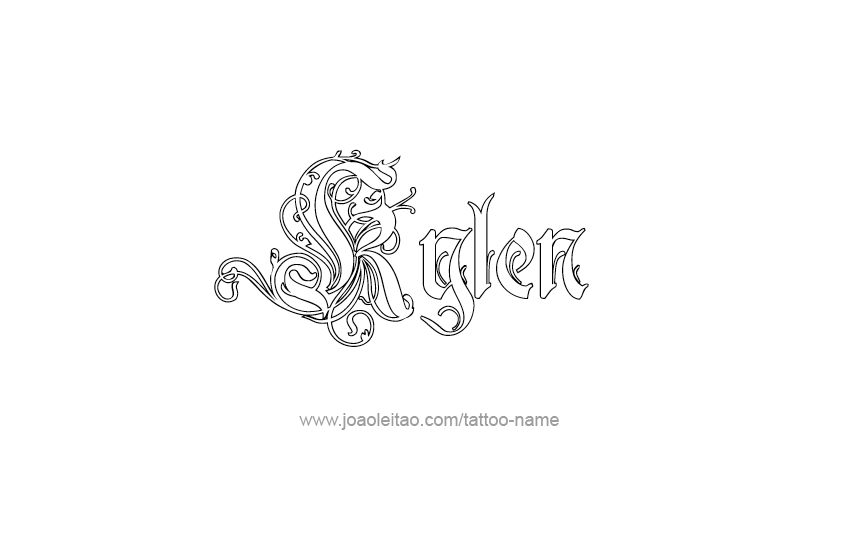 Tattoo Design  Name Kylen   