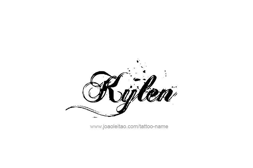 Tattoo Design  Name Kylen   