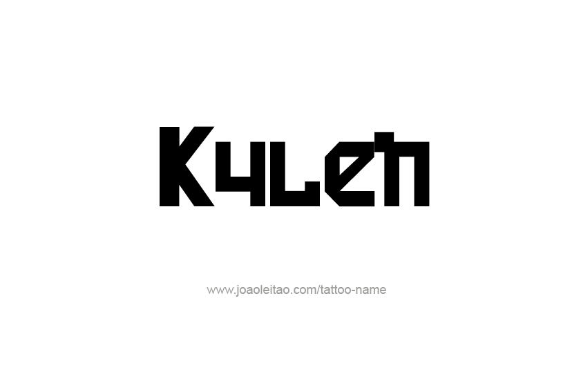 Tattoo Design  Name Kylen   