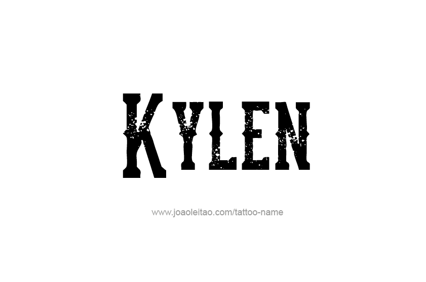 Tattoo Design  Name Kylen   