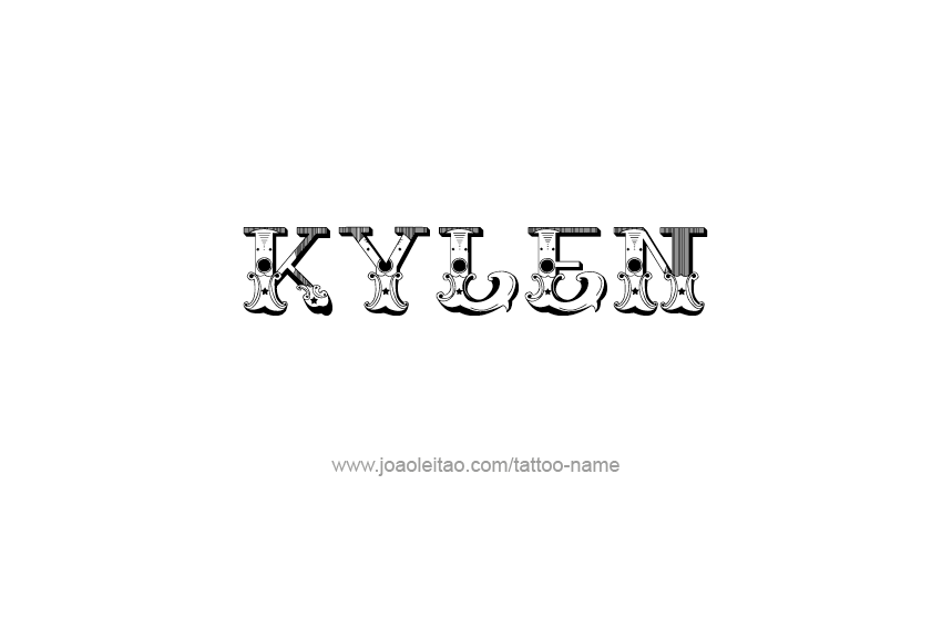 Tattoo Design  Name Kylen   