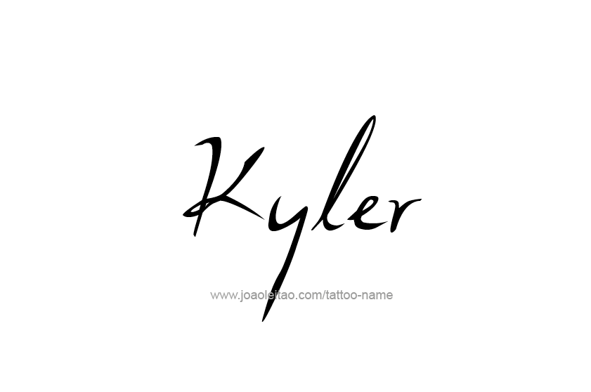 Tattoo Design  Name Kyler   