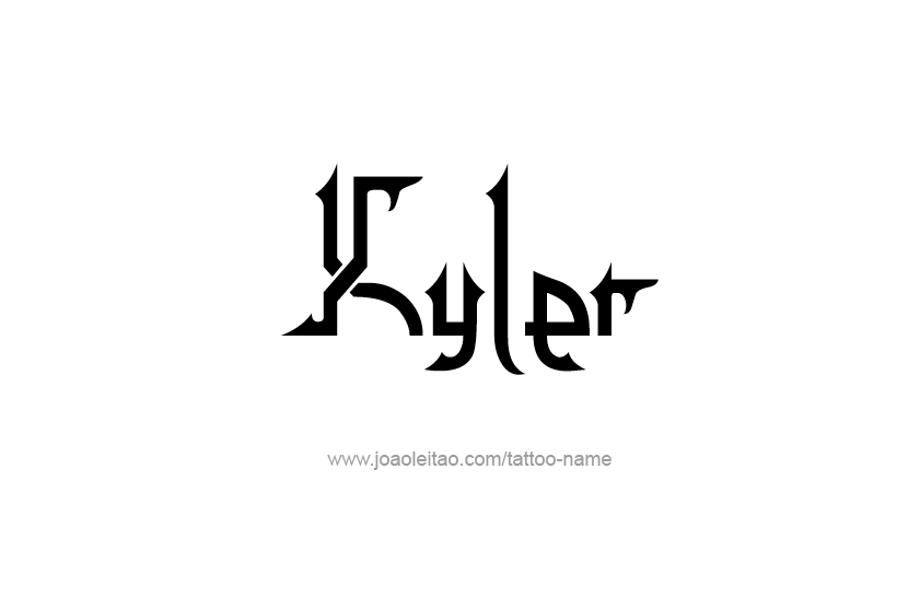 Tattoo Design  Name Kyler   