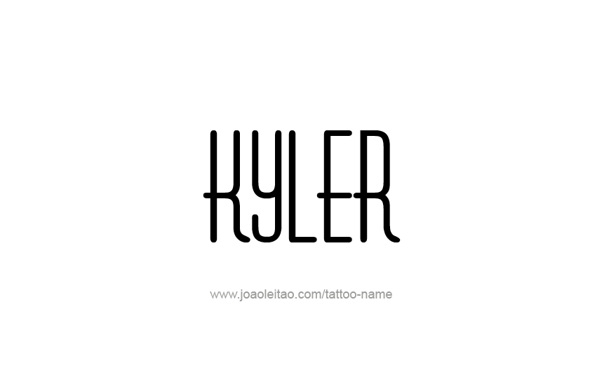 Tattoo Design  Name Kyler   