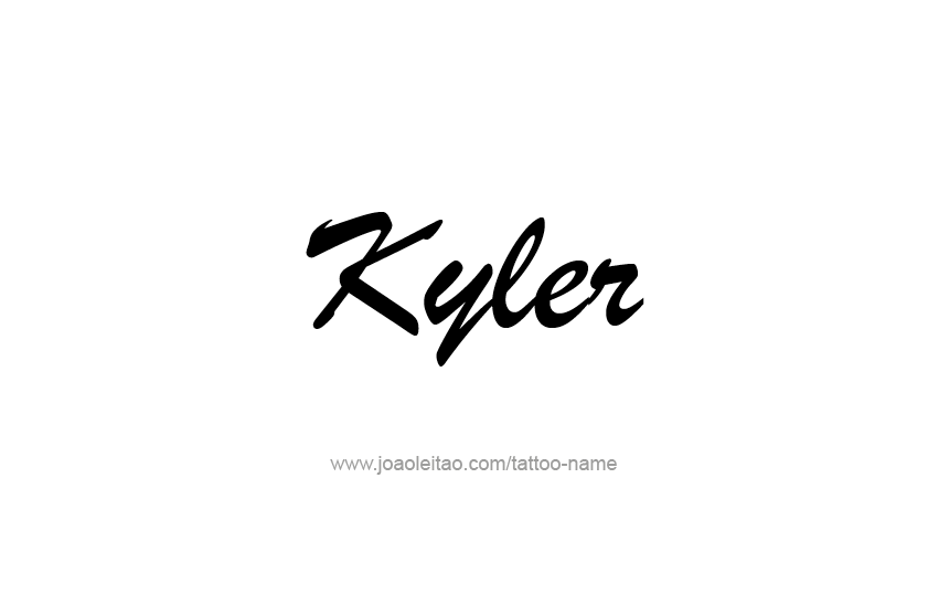 Tattoo Design  Name Kyler   