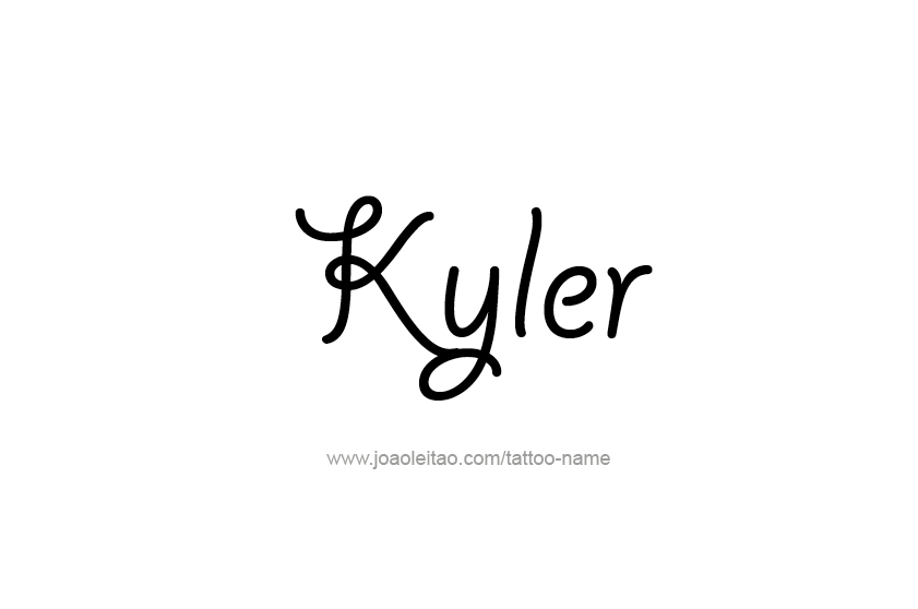 Tattoo Design  Name Kyler   