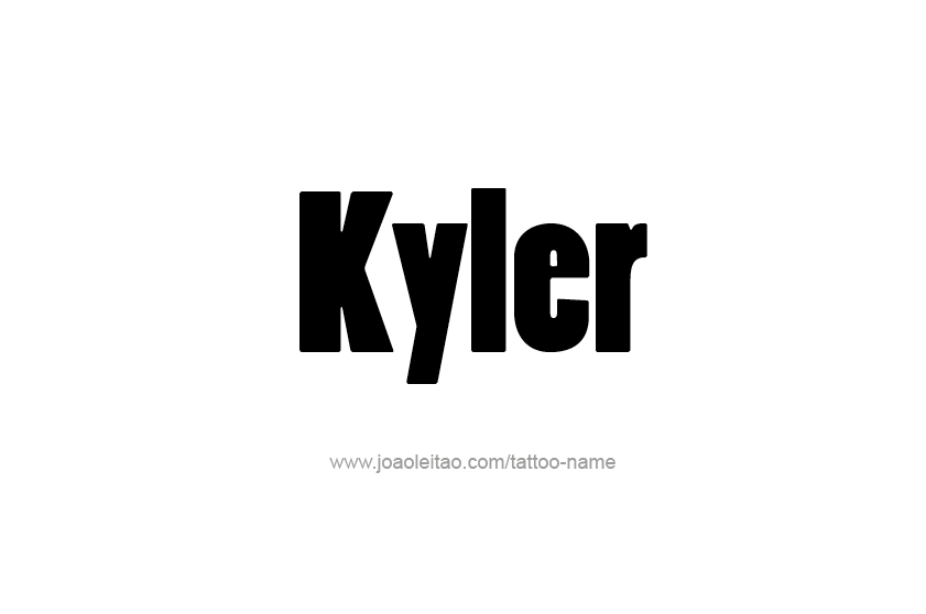 Tattoo Design  Name Kyler   