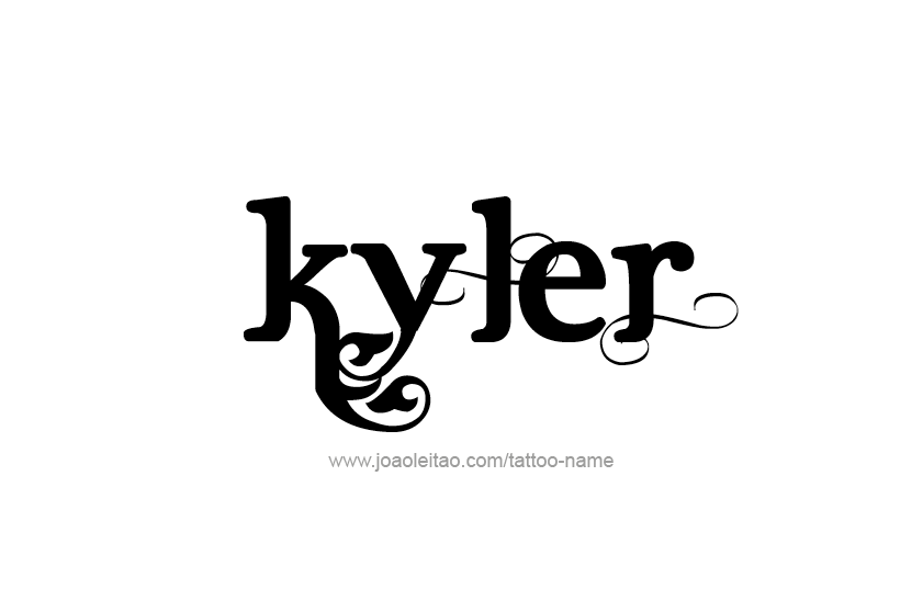 Tattoo Design  Name Kyler   