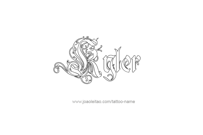 Tattoo Design  Name Kyler   