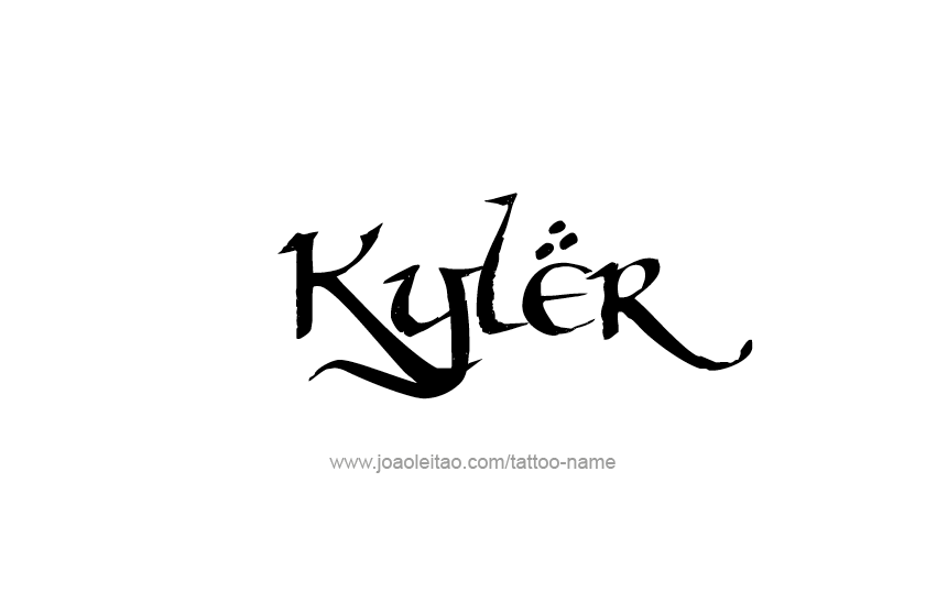 Tattoo Design  Name Kyler   