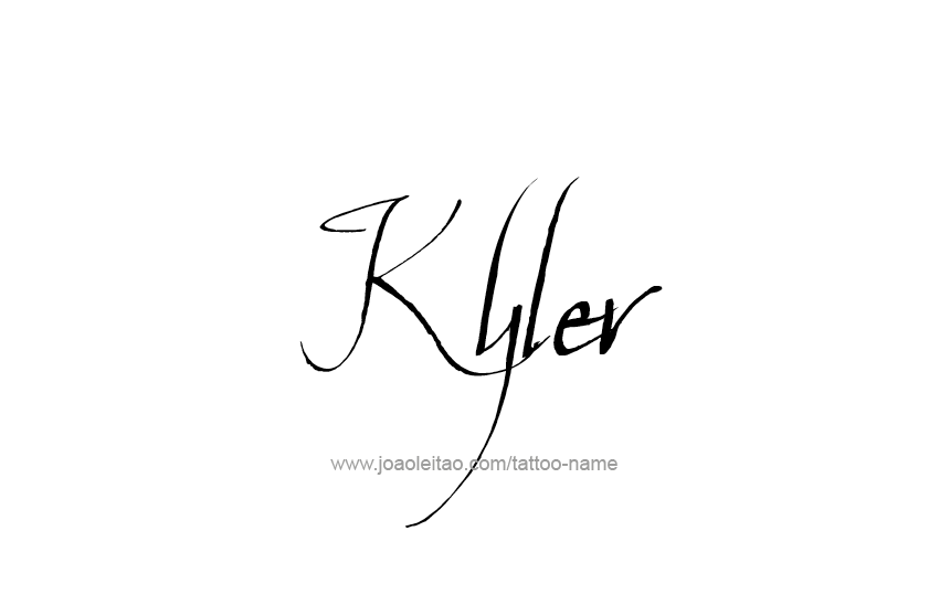 Tattoo Design  Name Kyler   