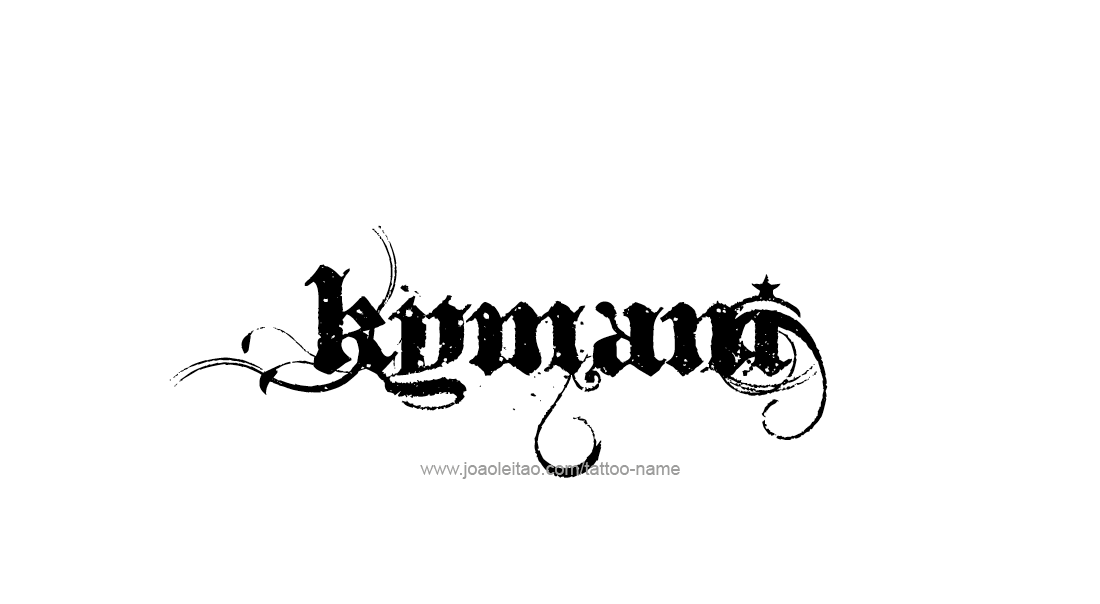 Tattoo Design  Name Kymani   