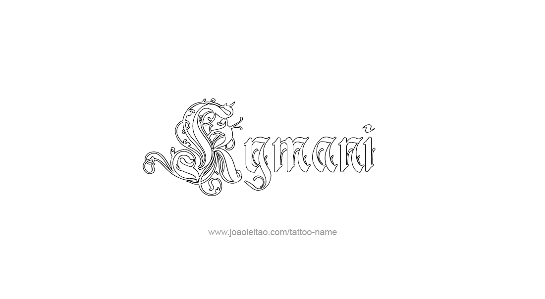 Tattoo Design  Name Kymani   