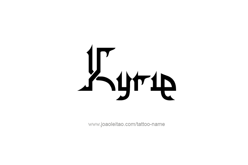 Tattoo Design  Name Kyrie   