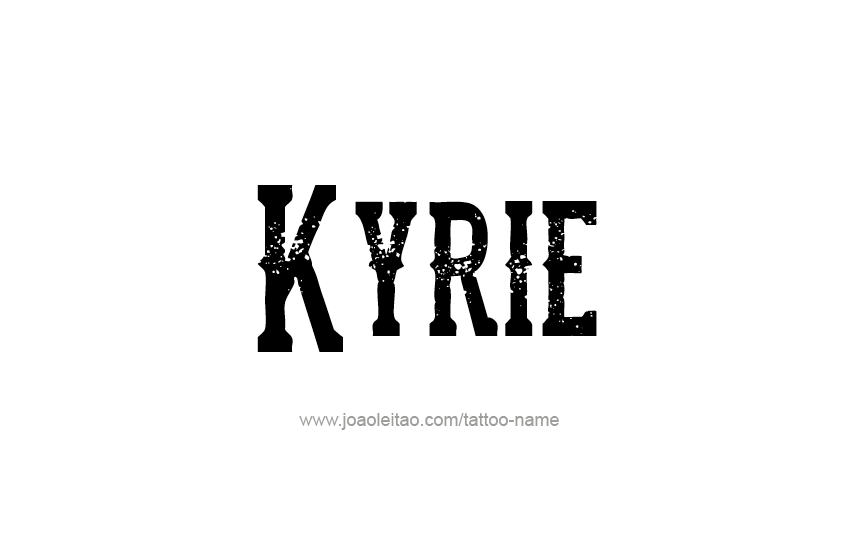 Tattoo Design  Name Kyrie   