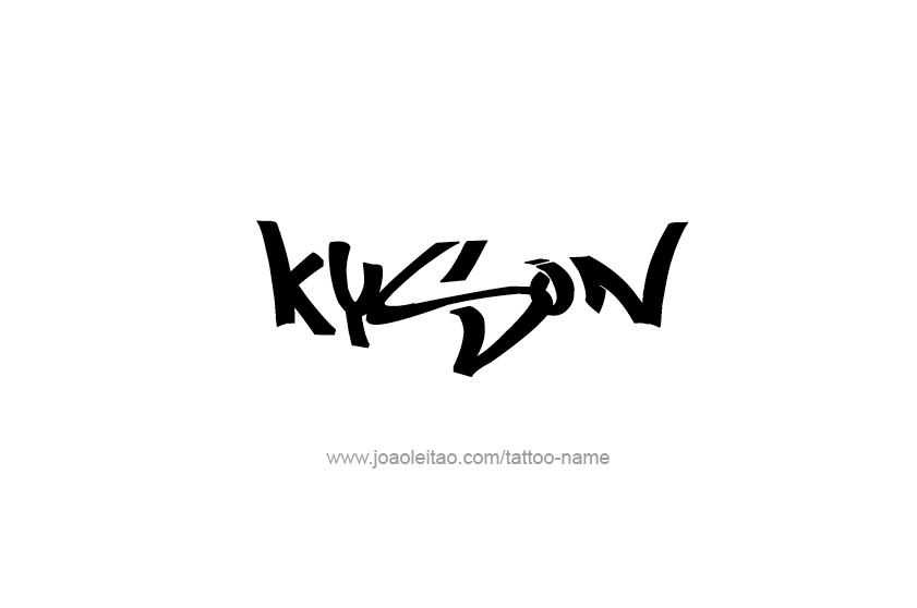 Tattoo Design  Name Kyson   