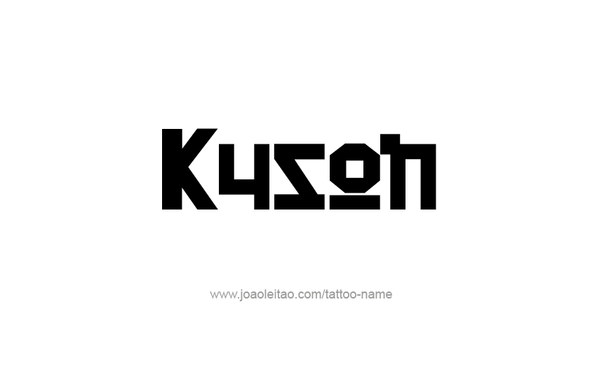 Tattoo Design  Name Kyson   