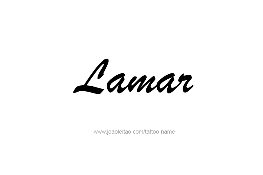 Tattoo Design  Name Lamar   