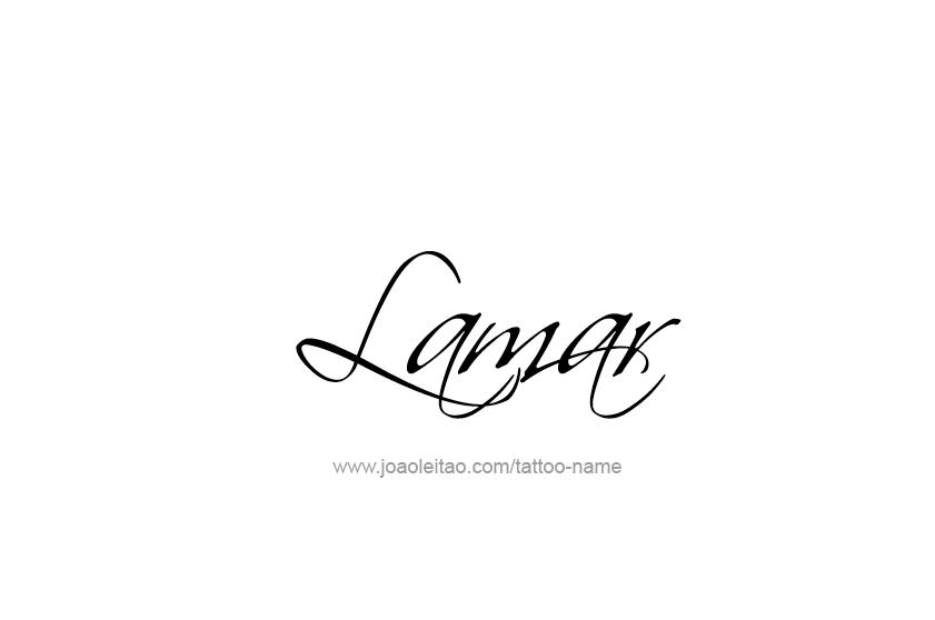 Tattoo Design  Name Lamar   