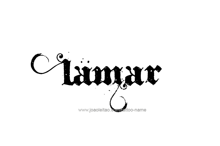 Tattoo Design  Name Lamar   