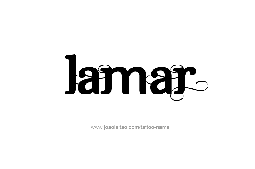 Tattoo Design  Name Lamar   