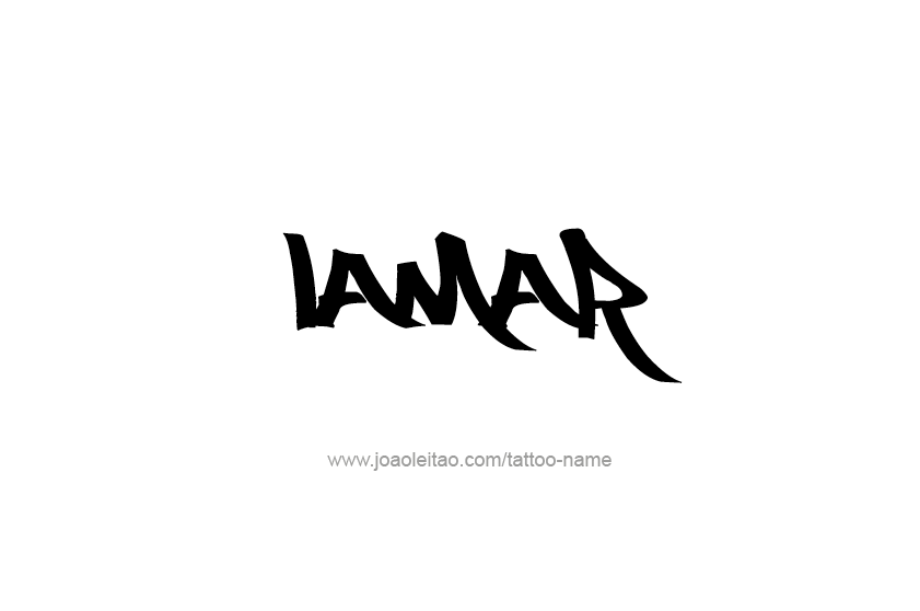 Tattoo Design  Name Lamar   