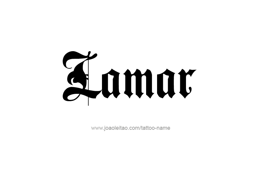 Tattoo Design  Name Lamar   