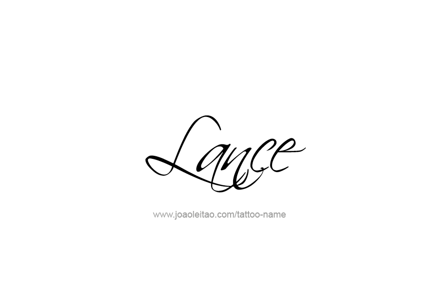 Tattoo Design  Name Lance   