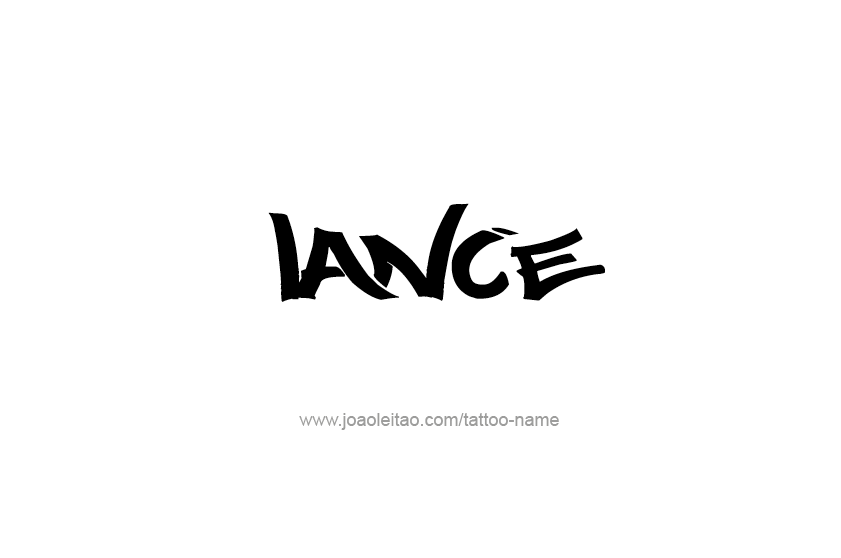 Tattoo Design  Name Lance   