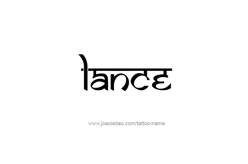 Tattoo Design  Name Lance   