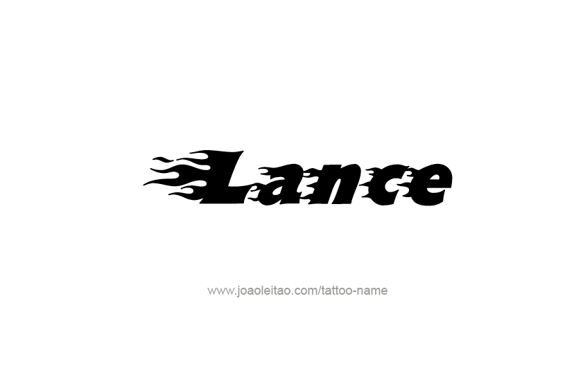 Tattoo Design  Name Lance   