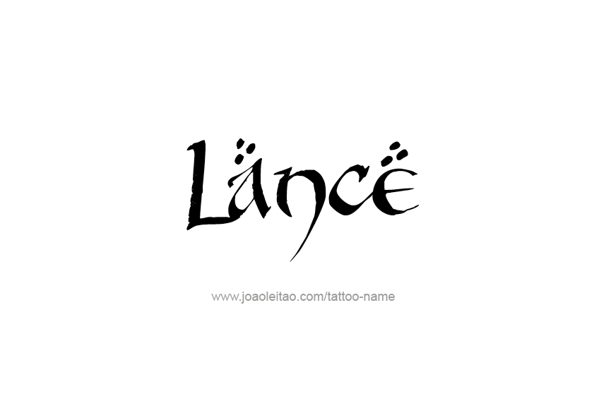 Tattoo Design  Name Lance   