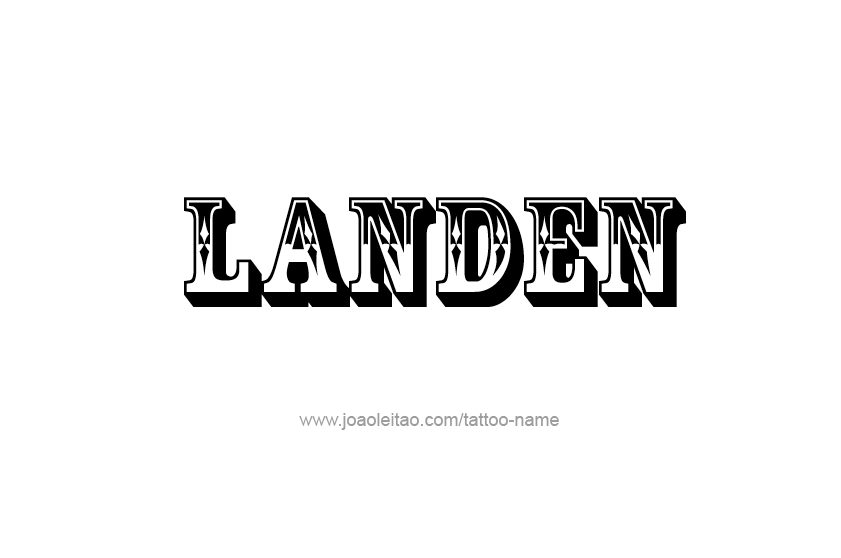 Tattoo Design  Name Landen   